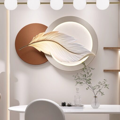 Phù Điêu Lông Vũ 3D Treo Tường