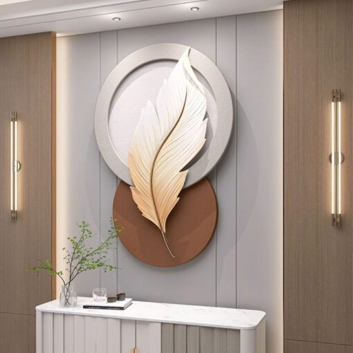 Phù Điêu Lông Vũ 3D Treo Tường