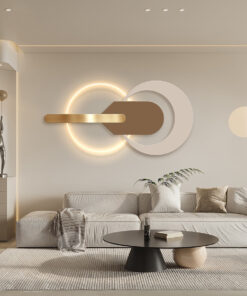 Phù Điêu Đèn Led 3D Treo Tường Phòng Khách