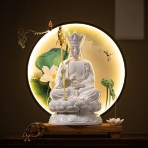 Thác Khói Trầm Hương Địa Tạng Vương Từ Bi An Lạc - Công Decor Pro