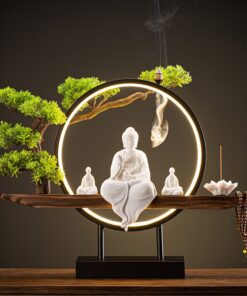 Tượng Phật Tĩnh Tâm Kết Hợp Thác Khói An Lạc