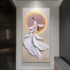 Tranh Cá Bơi Ngược Dòng 3D