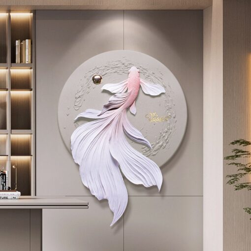 Tranh Cá Bơi Ngược Dòng 3D