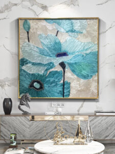 Tranh Hoa Sen Khảm Trai Nhân Tạo - Công Decor Pro