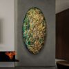 Tranh Trừu Tượng 3D Hình Bầu Dục