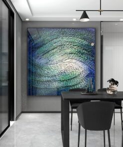 Tranh Sơn Dầu Trừu Tượng 3D Khổ Vuông