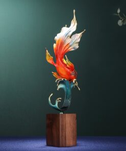 Tượng Cá Koi Huyền Vũ Phong Thủy