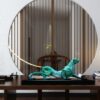 Tượng Con Báo Uy Phong Bằng Đồng