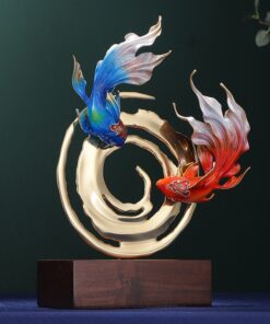 Tượng Đôi Cá Vũ Điệu Thịnh Vượng