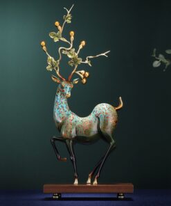 Tượng Hươu May Mắn Phong Thủy