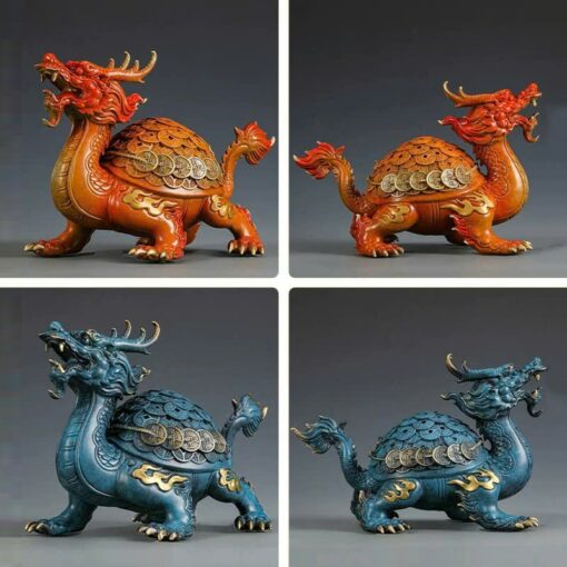 Tượng Long Quy Chiêu Tài Trường Thọ