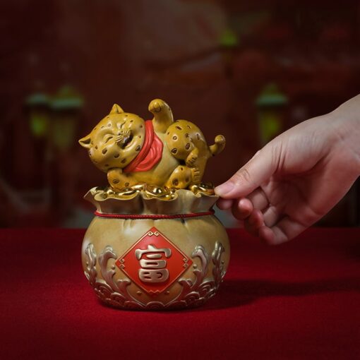 Tượng Mèo Tài Lộc Đắc Ý