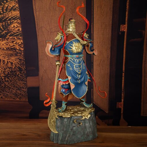 Tượng Quan Công Cầm Đao Đứng Trấn Phong Thủy
