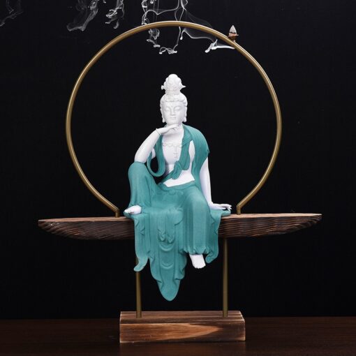 Tượng Quan Thế Âm Phật Bà Thác Khói Trầm Hương