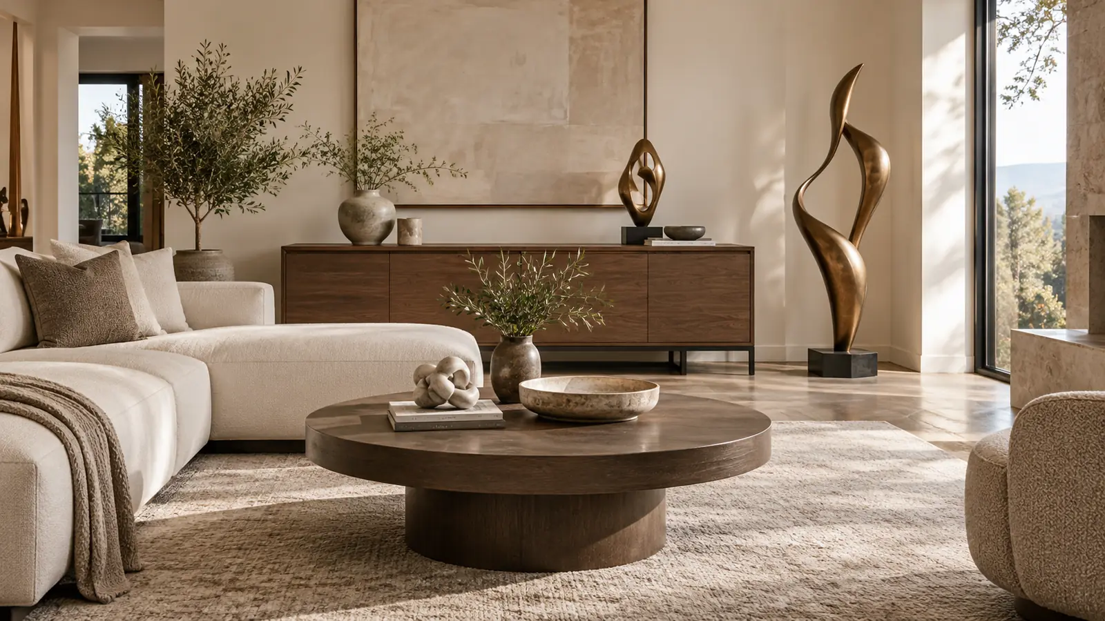 Chọn tượng decor phòng khách theo diện tích và vị trí đặt